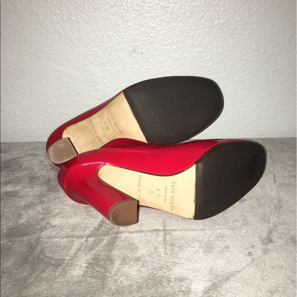 Kate Spade Red Classic Pumps heels - Picture 5 of 8